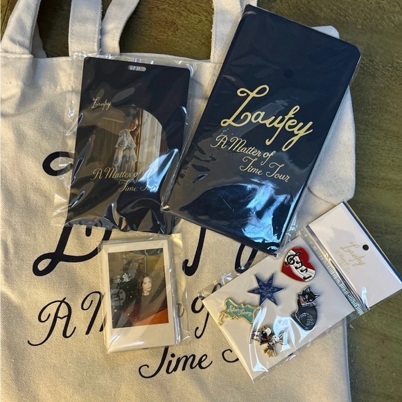 laufey Other - Navy Tote Bag and Accessories Set